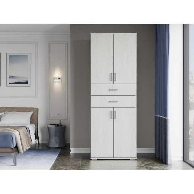 Шкаф Art Mebel Art-60-8, ЛДСП, белый, 50х60х210 см Шкаф Art Mebel Art-60-8, ЛДСП, белый, 50х60х210 см