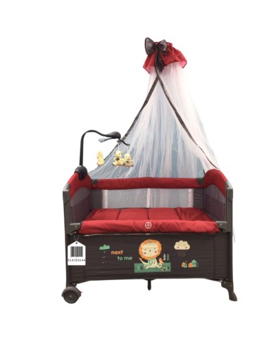 Manej-çarpayı Cool Baby VL-KIDS-146, qırmızı, 110х70х74 sm