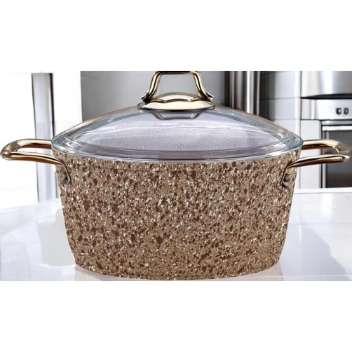 Кастрюля Gallery Home GH-000020, коричневая, 24 см Кастрюля Gallery Home GH-000020, коричневая, 24 см