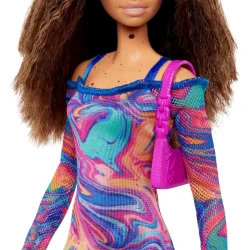 Kukla Mattel Barbie Fashionistas Doll-Rainbow Marble Swirl