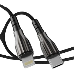 USB kabel Aspor A110 Type-C to Lightning, Qara