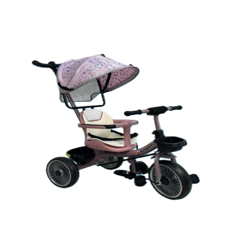 Uşaqlar üçün üçtəkərli velosiped BB-263, 3-5 yaş, çəhrayı