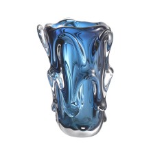 Vaza Eichholtz Aila L, 20x31 sm, şüşə, göy
