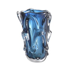 Vaza Eichholtz Aila L, 20x31 sm, şüşə, göy