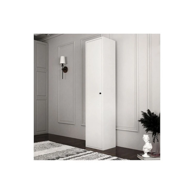 Шкаф Ev Plus Feliks 12115539, ЛДСП, белый, 34x30x160 см