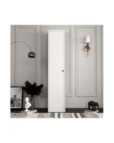 Şkaf Ev Plus Feliks 12115539, LDSP, ağ, 34x30x160 sm