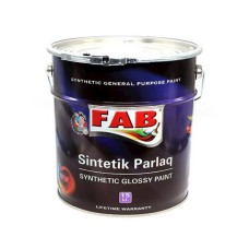 İnşaat boyası FAB SOG_6154, sintetik, parlaq, tünd qırmızı, 15 l
