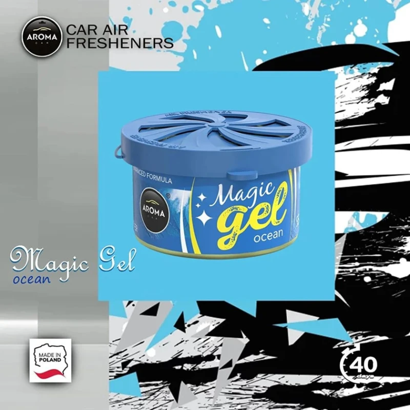 Avtomobil üçün ətirləndirici Aroma Car Magic Gel Ocean, 55 q Avtomobil üçün ətirləndirici Aroma Car Magic Gel Ocean, 55 q