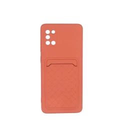 Чехол Silikon Card Case для Samsung Galaxy A51, Pink