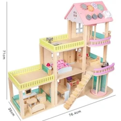 Дом для кукол DH-18, 71x76.4x35 см Дом для кукол DH-18, 71x76.4x35 см