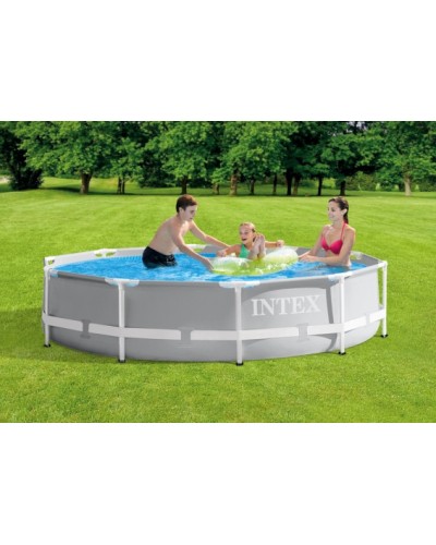 Hovuz Intex Prism Frame 26700NP, karkas, dairəvi, 305x76 sm, həcm 4485 l, açıq boz - INT0022
