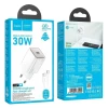 Сетевое зарядное устройство Hoco N47 with Type-C to Type-C 1m PD30W White