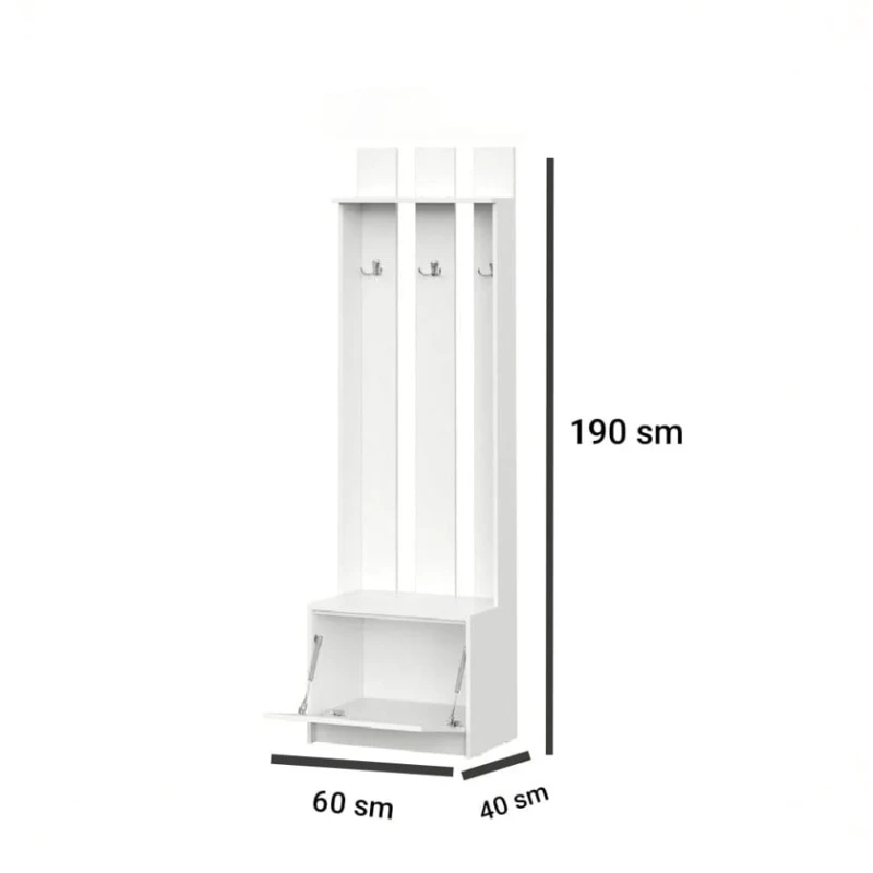 Вешалка в прихожую Ev Plus 12116097, 60x40х190 см Вешалка в прихожую Ev Plus 12116097, 60x40х190 см