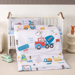 Детское постельное белье ML14, сатин, белое, пододеяльник 100x150 см, простыня 110x160 см, наволочка 35x45 см (2 шт) Детское постельное белье ML14, сатин, белое, пододеяльник 100x150 см, простыня 110x160 см, наволочка 35x45 см (2 шт)