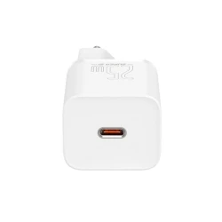 Сетевое зарядное устройство Baseus Super Si Quick Charger 1C 25W EU Sets With Mini Cable Type-C to Type-C 3A 1m TZCCSUP-L02, Белый