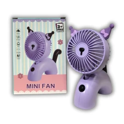 Мини-вентилятор Kuromi, с USB, фиолетовый