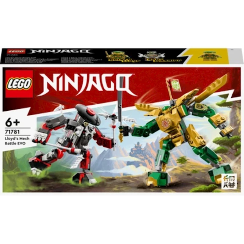 Конструктор LEGO Ninjago Lloyd’s Mech Battle EVO 71781, 6+ лет, 223 шт