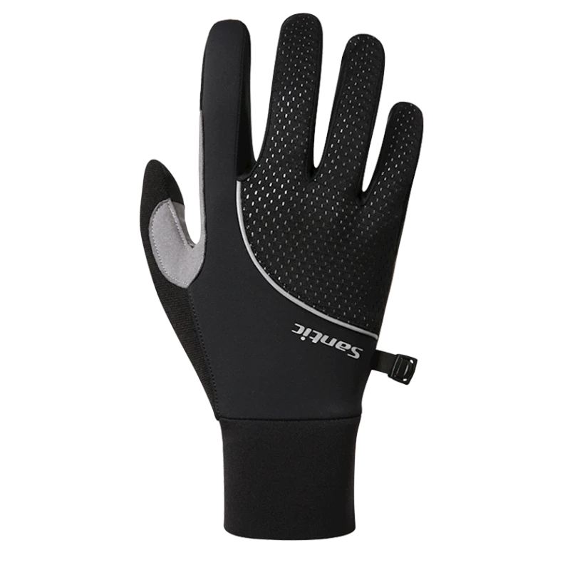 Велоперчатки Santic 0P079H, черные/серые, полиэстер, размер L Велоперчатки Santic 0P079H, черные/серые, полиэстер, размер L