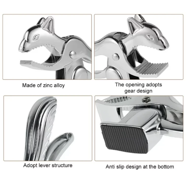 Орехокол Nutcraker,17.5x7.8 см, серебристый Орехокол Nutcraker,17.5x7.8 см, серебристый