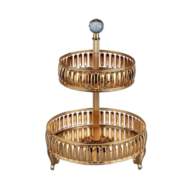 Etajer Qab_1001, qızılı, 20x15x29 sm