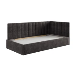 Односпальная кровать Art_tek_yataq(100) 67, ламинат/текстиль, коричневая, 200x85x100 см Односпальная кровать Art_tek_yataq(100) 67, ламинат/текстиль, коричневая, 200x85x100 см