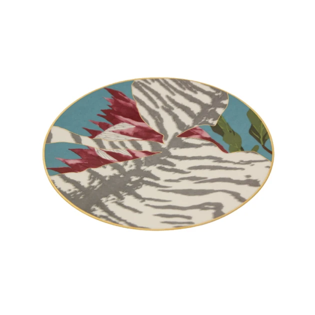 Boşqab Porland Africa Pattern6 farfor, rəngbərəng, 21 sm