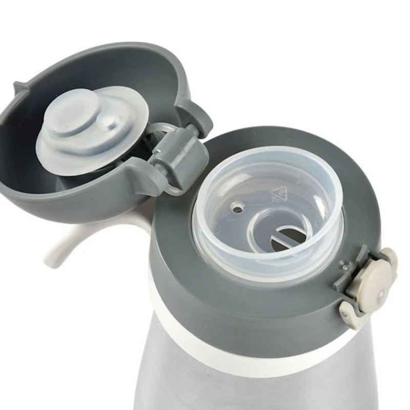 Термочашка для детей Beaba, серая, 350 мл