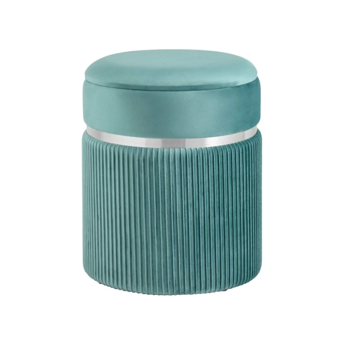 Пуфик 57, ткань, голубой, 40x35x35 см Пуфик 57, ткань, голубой, 40x35x35 см