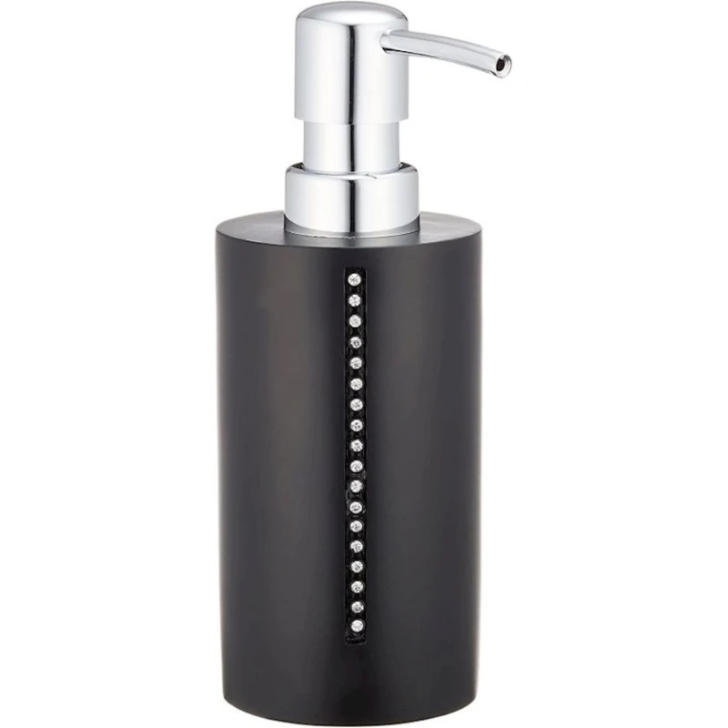 Дозатор Wenko Diamond Black, керамика, черный, 17х6.5х8.5 см Дозатор Wenko Diamond Black, керамика, черный, 17х6.5х8.5 см