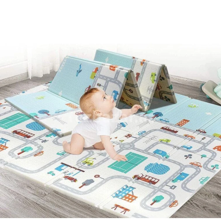 Детский игровой коврик AZR 4224, текстиль, разноцветный, 180x200 см, 0+ лет