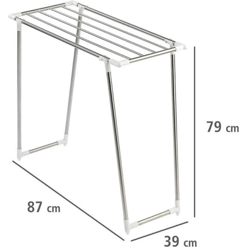 Сушилка для белья Wenko Profi Single нержавеющая сталь, 87x79x39 см, серебристая