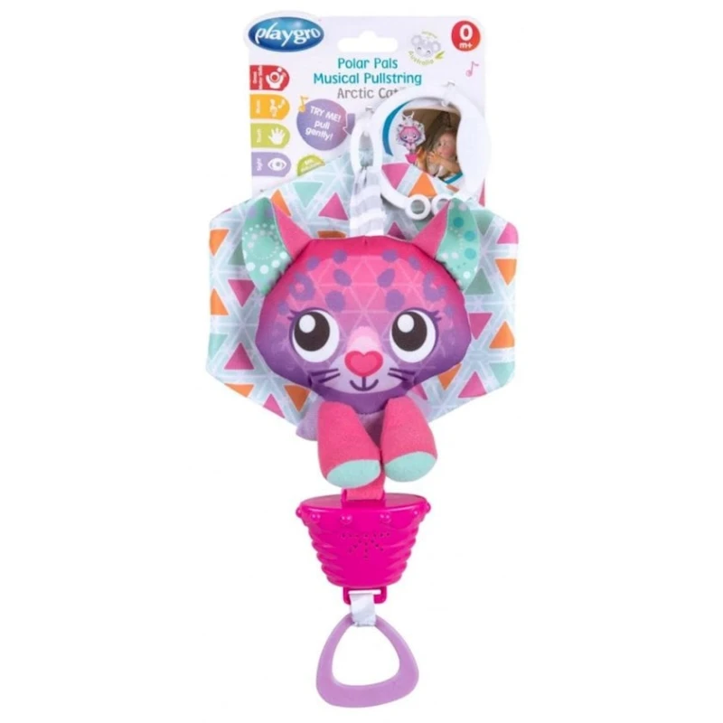 Музыкальная игрушка-подвеска Playgro Arctic Cat, 0+ мес Музыкальная игрушка-подвеска Playgro Arctic Cat, 0+ мес