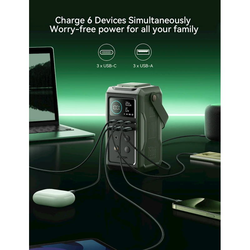 Внешний аккумулятор Joyroom JR-PBF10 75000 mAh Black