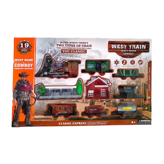 Oyun dəsti West Train , 6 yaş, plastik, 134x74 sm, 19 hissə Oyun dəsti West Train , 6 yaş, plastik, 134x74 sm, 19 hissə