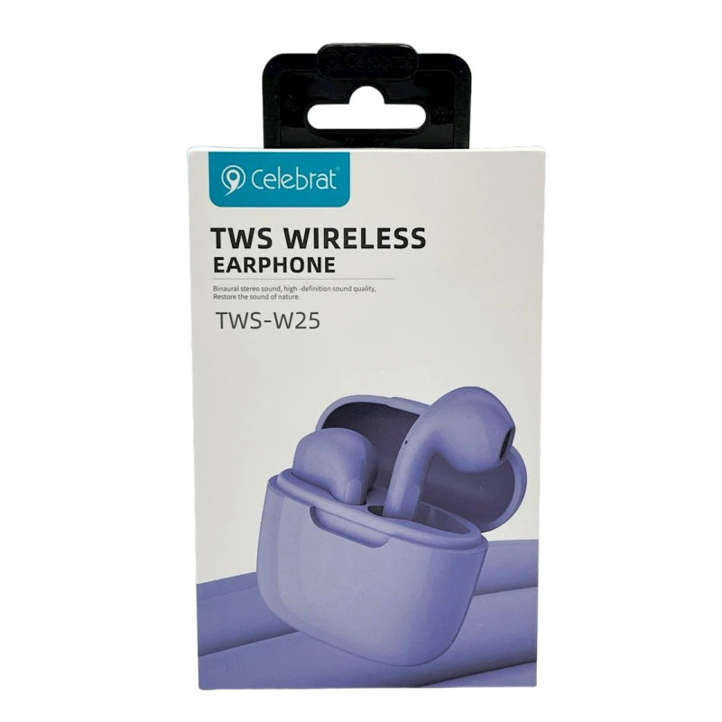 Беспроводные наушники Celebrat TWS-W25 Violet