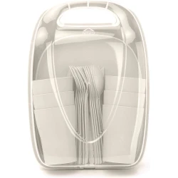 Набор для пикника Madame Coco B07YNNQ1NS, 6 персон, 32 предмета, молочный Набор для пикника Madame Coco B07YNNQ1NS, 6 персон, 32 предмета, молочный