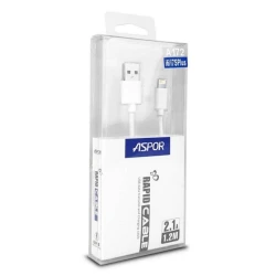 Кабель Aspor A172 USB - Lightning White