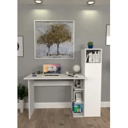 Письменный стол Diamond, белый, 45x122x75/140см Письменный стол Diamond, белый, 45x122x75/140см