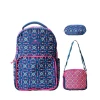 Набор Glossy Bird GB2595P-V, рюкзак, мини-сумка и пенал, фиолетовый, 40x28 см