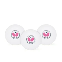 Набор теннисных мячей Butterfly Tennis Ball, белый, 40 мм Набор теннисных мячей Butterfly Tennis Ball, белый, 40 мм