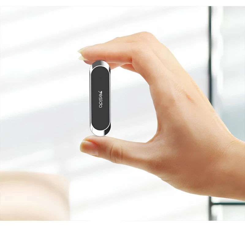 Магнитный держатель для телефона Yesido C55 Black/Silver Магнитный держатель для телефона Yesido C55 Black/Silver