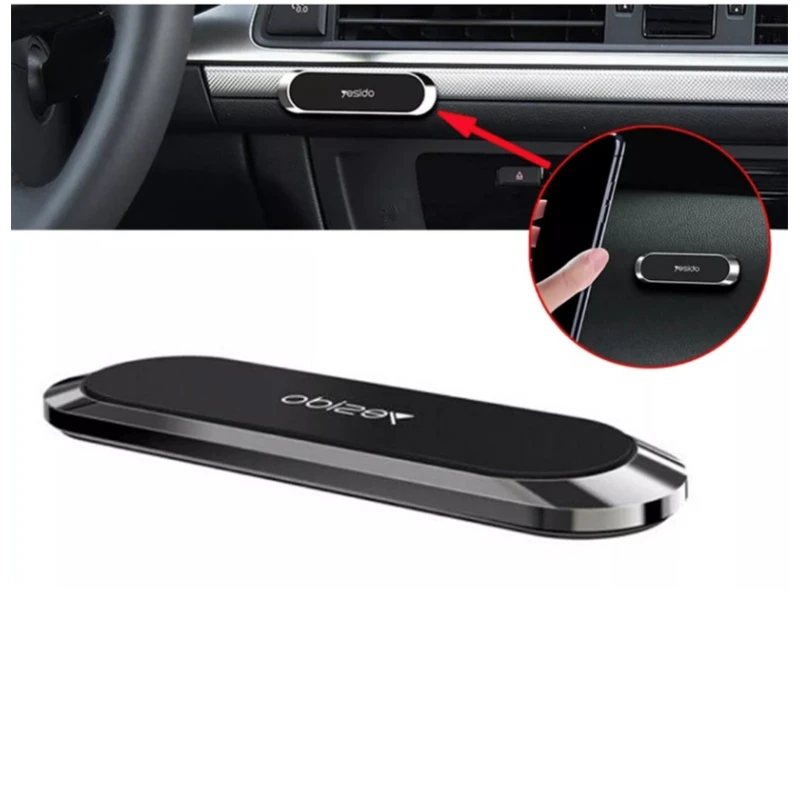 Магнитный держатель для телефона Yesido C55 Black/Silver Магнитный держатель для телефона Yesido C55 Black/Silver