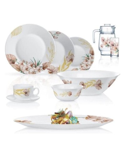 Nahar dəsti Luminarc Opalware Essence Florosa, 46 əşya
