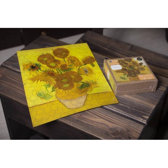 Пазл SmartWood Vincent Van Gogh Vase With Fifteen Sunflowers, 15x15x5 см, 250 элементов