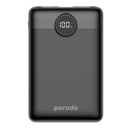 Внешний аккумулятор Porodo Super Slim Power Bank 10000 mAh Black