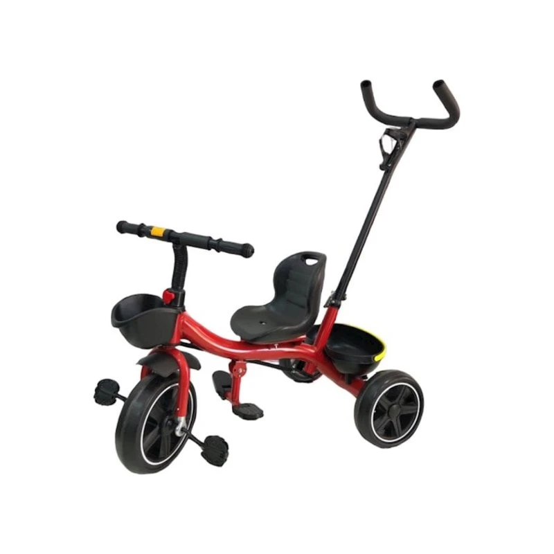 Uşaqlar üçün üçtəkərli velosiped 1058 Qara/Qırmızı