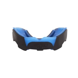 Boks kapası Venum 1472 bir çənəli, silikon, qara/mavi, 4x4 sm