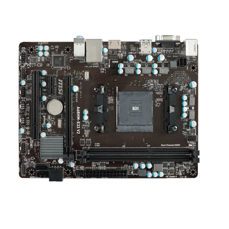 Материнская плата MSI A68HM-E33 V2 A68 2xDDR3 VGA-HDMI mATX Материнская плата MSI A68HM-E33 V2 A68 2xDDR3 VGA-HDMI mATX