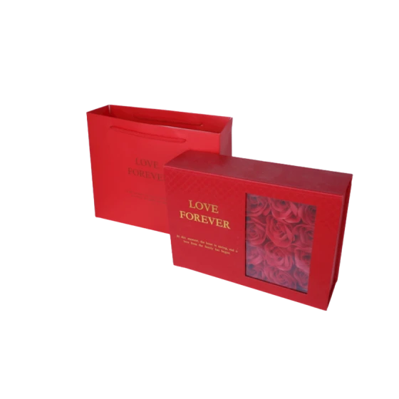 Hədiyyəlik qutu 5583-84, qırmızı, 18x13x5 sm