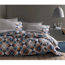 Yataq dəsti Yataş Brice XL yorğan üzü 240x220 sm, mələfə 280x240 sm, yastıq üzü 50x70, ikinəfərlik,rəngbərəng